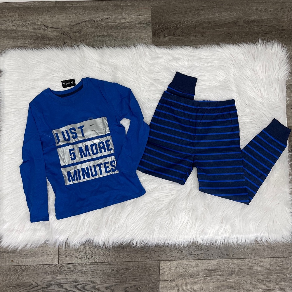 Dunnes Blue Pajamas Boys Size 8-10